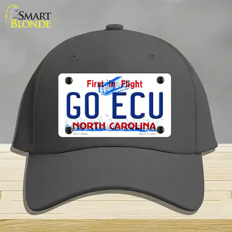 Go East Carolina Univ Novelty License Plate Hat Cotton / Charcoal