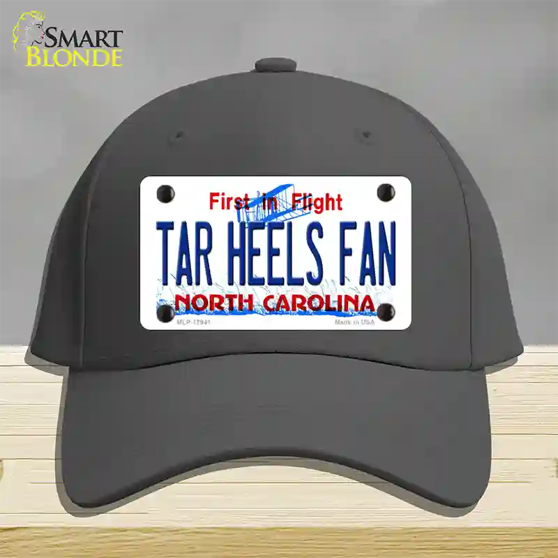 Tar Heels Fan Novelty License Plate Hat Cotton / Charcoal