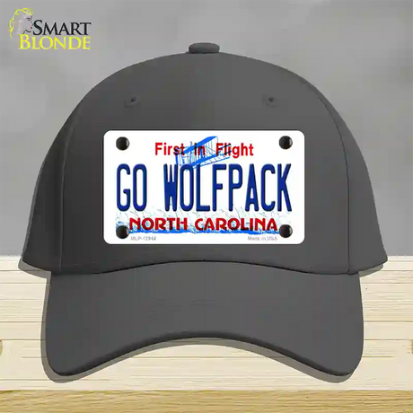 Go Wolfpack Novelty License Plate Hat Cotton / Charcoal