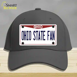 Ohio State Fan Novelty License Plate Hat Cotton / Charcoal