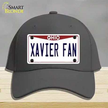 Xavier Fan Novelty License Plate Hat Cotton / Charcoal