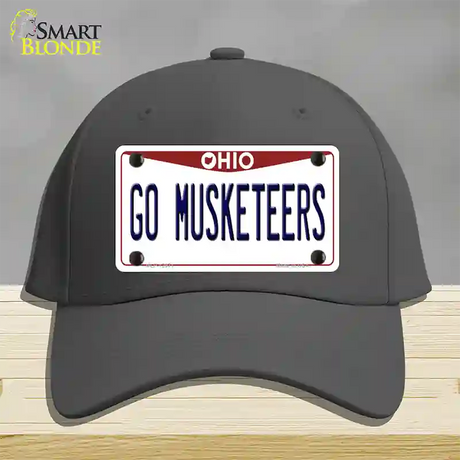 Go Musketeers Novelty License Plate Hat Cotton / Charcoal