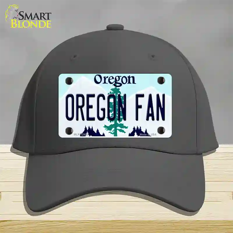 Oregon Fan Novelty License Plate Hat Cotton / Charcoal