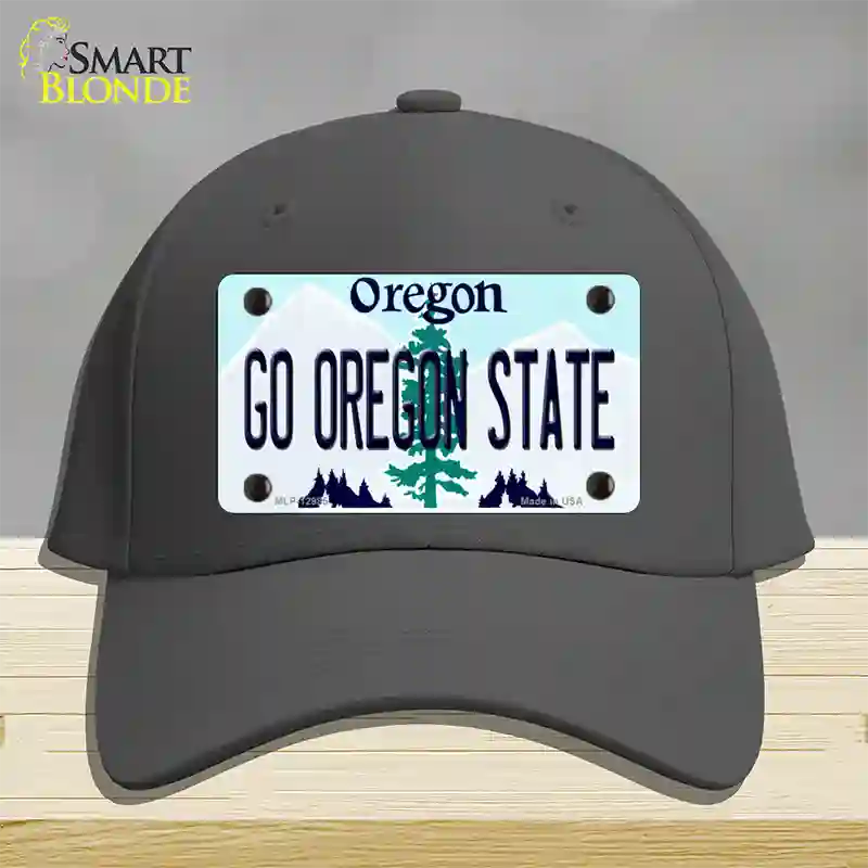 Go Oregon State Novelty License Plate Hat Cotton / Charcoal