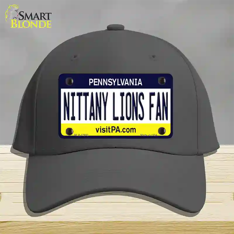 Nittany Lions Fan Novelty License Plate Hat Cotton / Charcoal