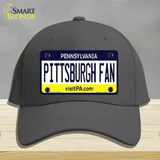 Pittsburgh Fan Novelty License Plate Hat Cotton / Charcoal