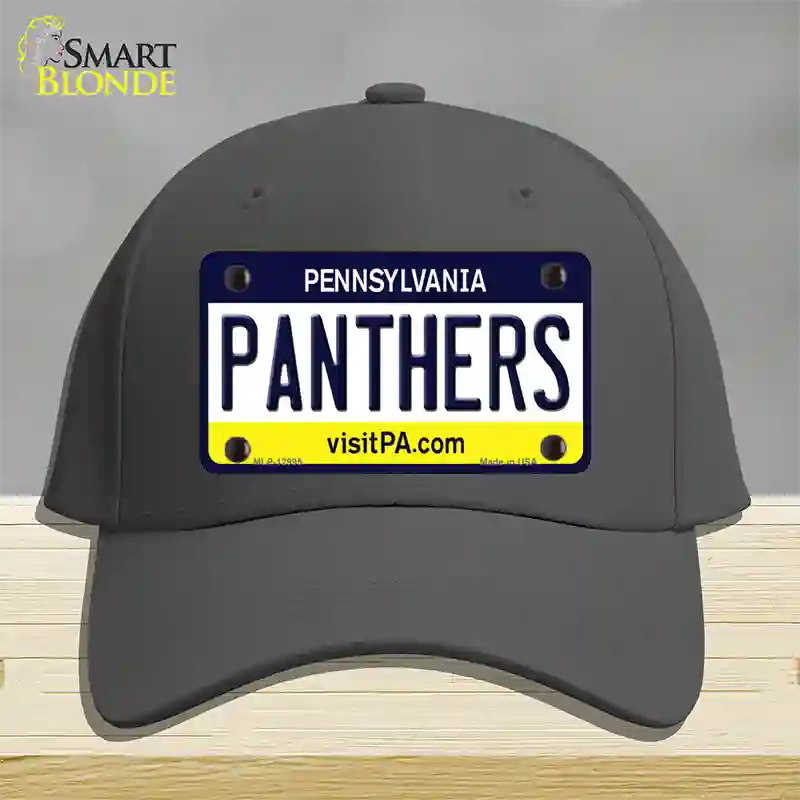 Panthers Novelty License Plate Hat Cotton / Charcoal