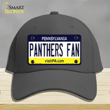 Panthers Fan Novelty License Plate Hat Cotton / Charcoal