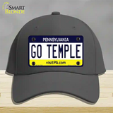 Go Temple Novelty License Plate Hat Cotton / Charcoal