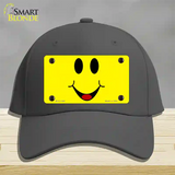 Happy Smiley Novelty License Plate Hat Cotton / Charcoal