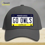 Go Owls Novelty License Plate Hat Cotton / Charcoal