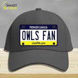 Owls Fan Novelty License Plate Hat Cotton / Charcoal