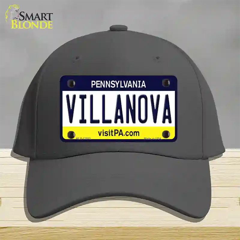 Villanova Novelty License Plate Hat Cotton / Charcoal