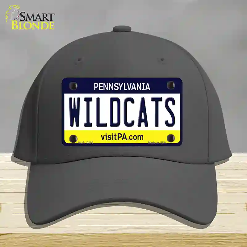 Wildcats Pennsylvania Novelty License Plate Hat Cotton / Charcoal