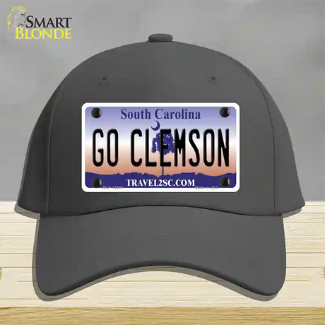 Go Clemson Novelty License Plate Hat Cotton / Charcoal