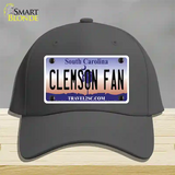 Clemson Fan Novelty License Plate Hat Cotton / Charcoal