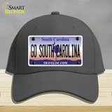 Go South Carolina Novelty License Plate Hat Cotton / Charcoal