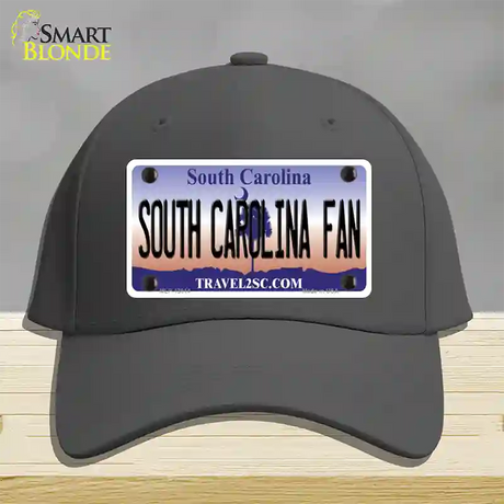 South Carolina Fan Novelty License Plate Hat Cotton / Charcoal