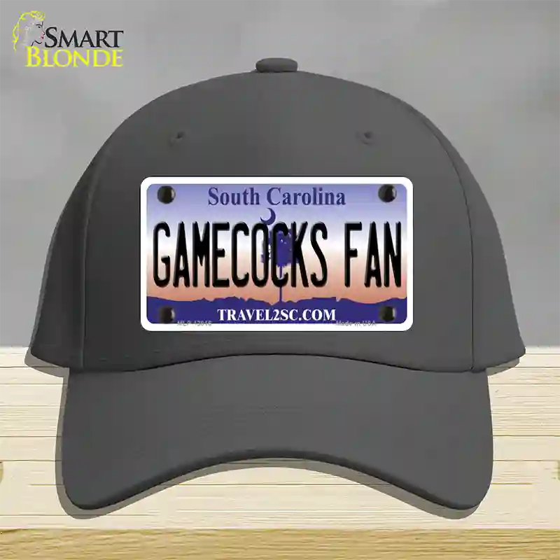 Gamecocks Fan Novelty License Plate Hat Cotton / Charcoal