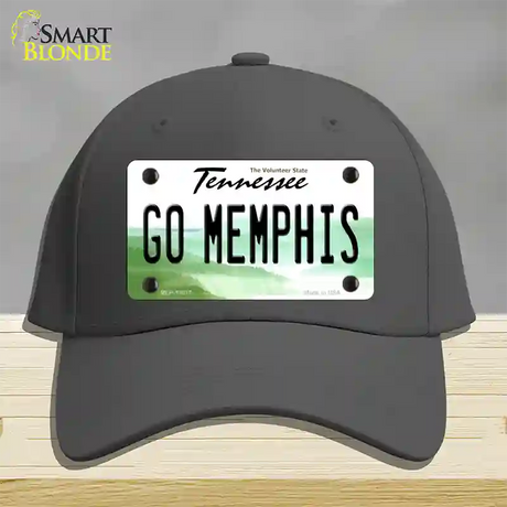 Go Memphis Novelty License Plate Hat Cotton / Charcoal