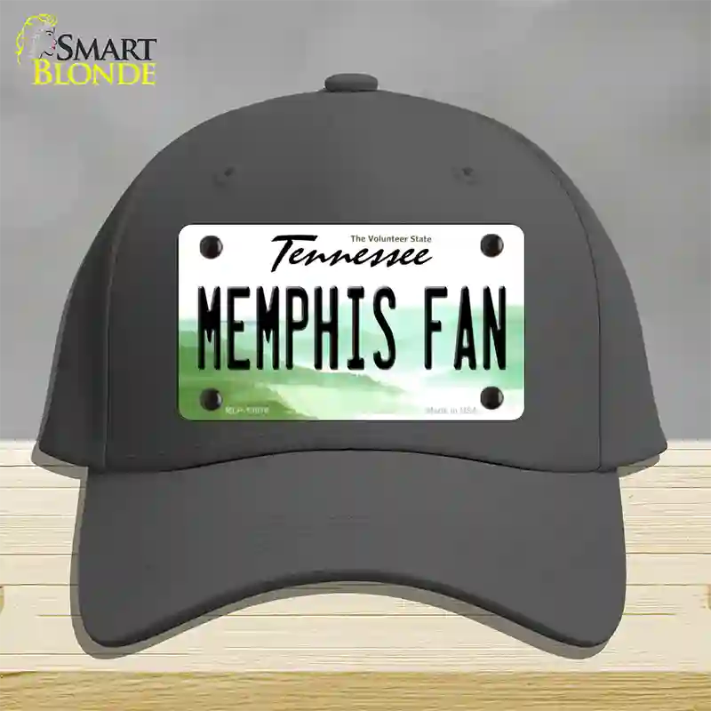 Memphis Fan Novelty License Plate Hat Cotton / Charcoal