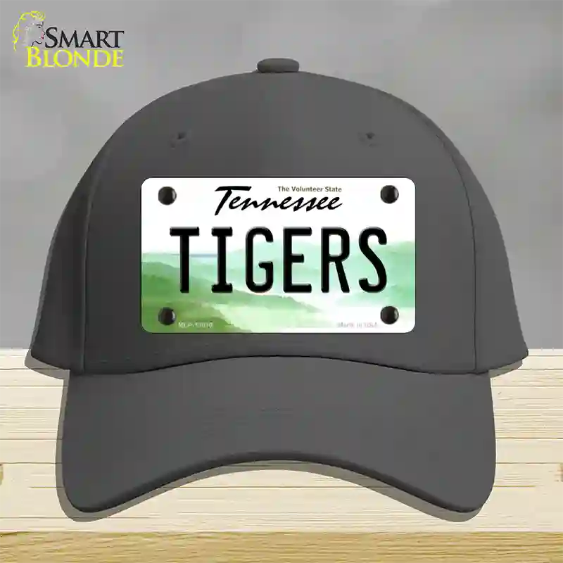 Tiger Tennessees Novelty License Plate Hat Cotton / Charcoal