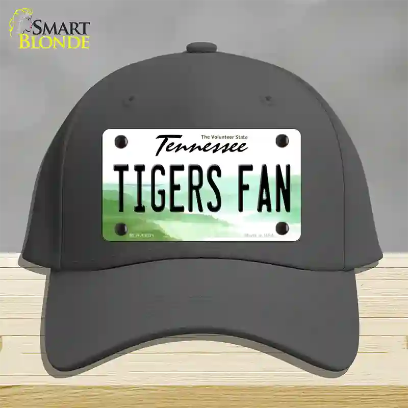 Tennessee Plate Tigers Fan Novelty License Plate Hat Cotton / Charcoal