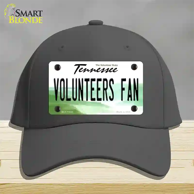 Volunteers Fan Novelty License Plate Hat Cotton / Charcoal