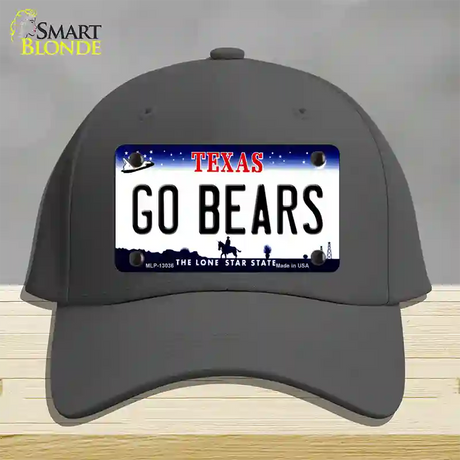 Go Bears Novelty License Plate Hat Cotton / Charcoal