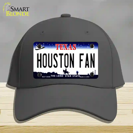 Houston Fan Novelty License Plate Hat Cotton / Charcoal