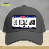 Go Texas A&M Novelty License Plate Hat Cotton / Charcoal