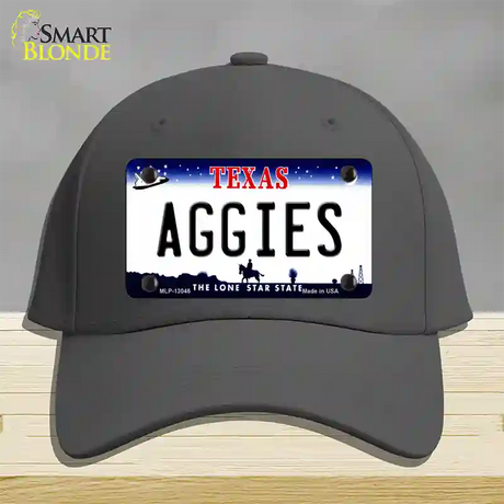 Aggies Texas Novelty License Plate Hat Cotton / Charcoal