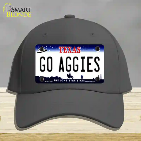 Go Aggies Texas Novelty License Plate Hat Cotton / Charcoal