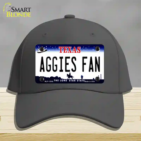 Aggies Fan Texas Novelty License Plate Hat Cotton / Charcoal