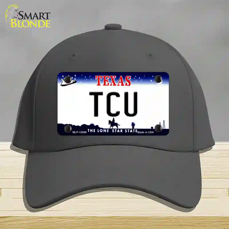 TCU Novelty License Plate Hat Cotton / Charcoal