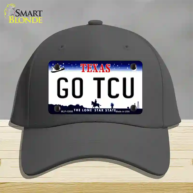 Go TCU Novelty License Plate Hat Cotton / Charcoal