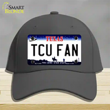 TCU Fan Novelty License Plate Hat Cotton / Charcoal