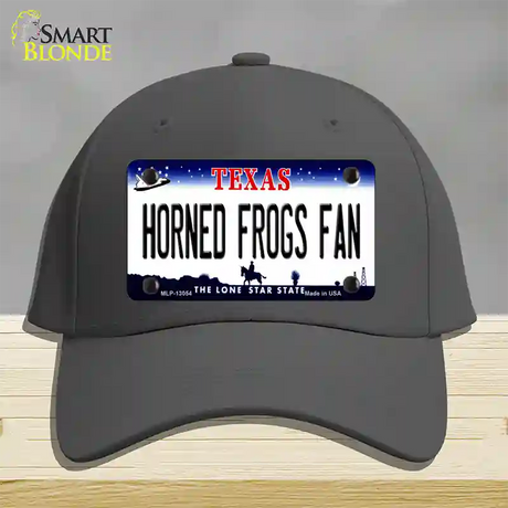 Horned Frogs Fan Novelty License Plate Hat Cotton / Charcoal