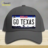 Go Texas Novelty License Plate Hat Cotton / Charcoal