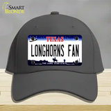 Longhorns Fan Novelty License Plate Hat Cotton / Charcoal