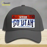 Go Utah Novelty License Plate Hat Cotton / Charcoal