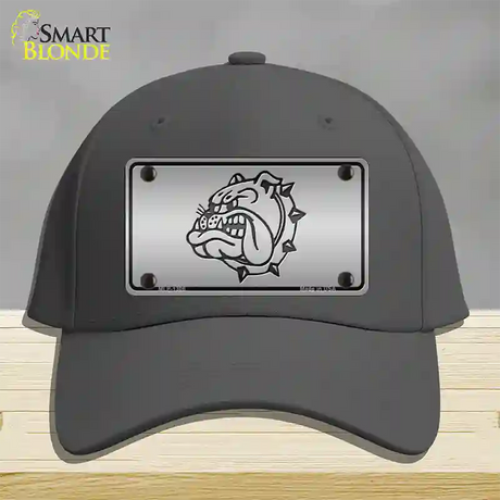 Bulldog Novelty License Plate Hat Cotton / Charcoal