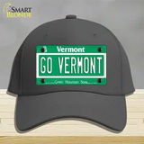 Go Vermont Novelty License Plate Hat Cotton / Charcoal