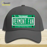 Vermont Fan Novelty License Plate Hat Cotton / Charcoal