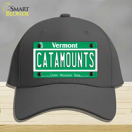 Catamounts Novelty License Plate Hat Cotton / Charcoal