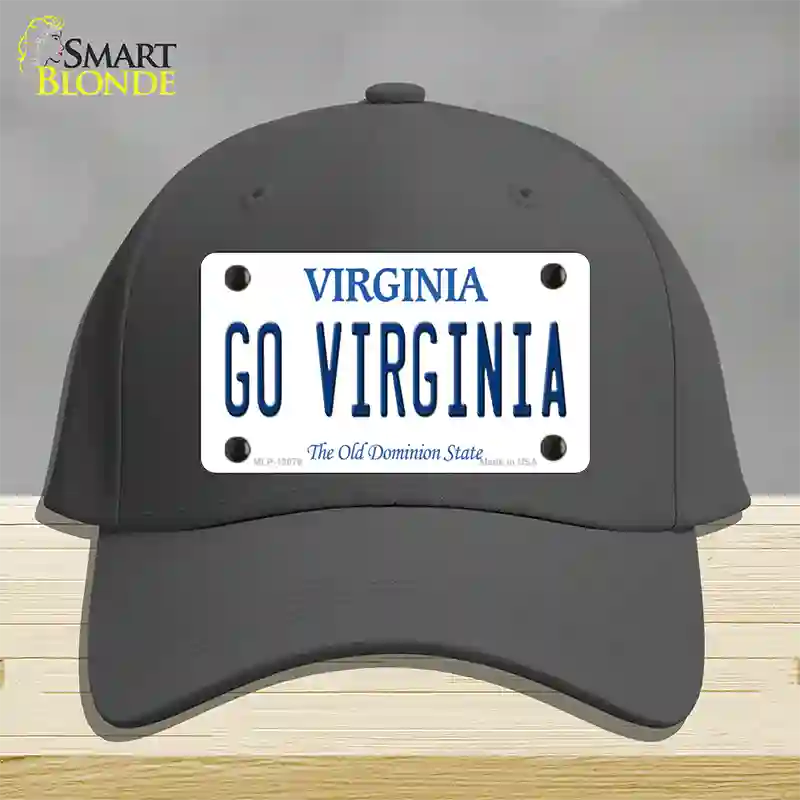 Go Virginia Novelty License Plate Hat Cotton / Charcoal