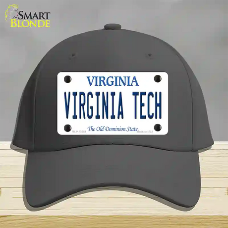 Virginia Tech Novelty License Plate Hat Cotton / Charcoal