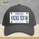 Virginia Tech Fan Novelty License Plate Hat Cotton / Charcoal