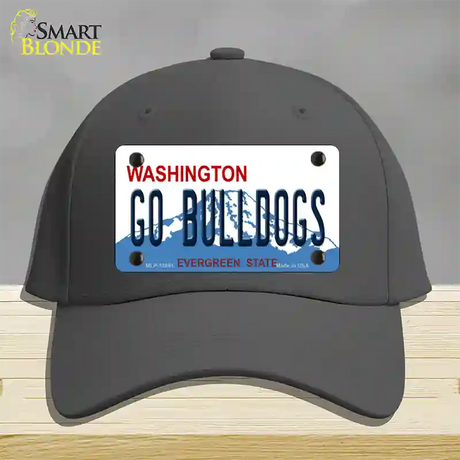 Go Bulldogs Washington Novelty License Plate Hat Cotton / Charcoal