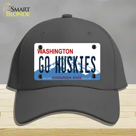 Go Huskies Novelty License Plate Hat Cotton / Charcoal